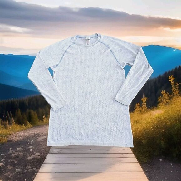 Gymshark Women's Vital Seamless 2.0 Light L/S Top Ligth Blue Small - Picture 1 of 11